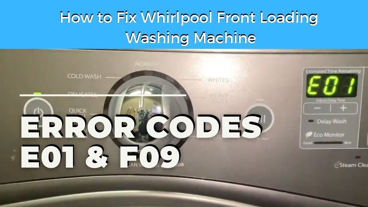 Whirlpool Washer Error Code F9: Diagnose & Fix the Heater Fault